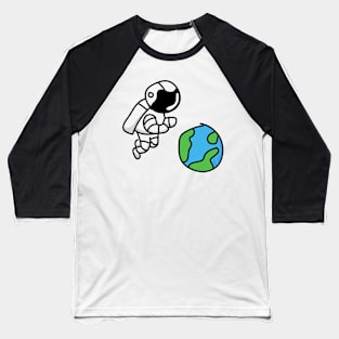 Astronaut in Space Baseball T-Shirt